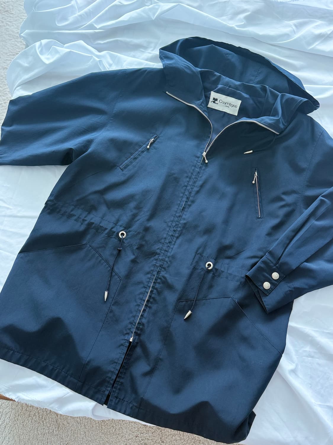 꾸레쥬 네이비 바람막이 자켓 점퍼 상품이미지6