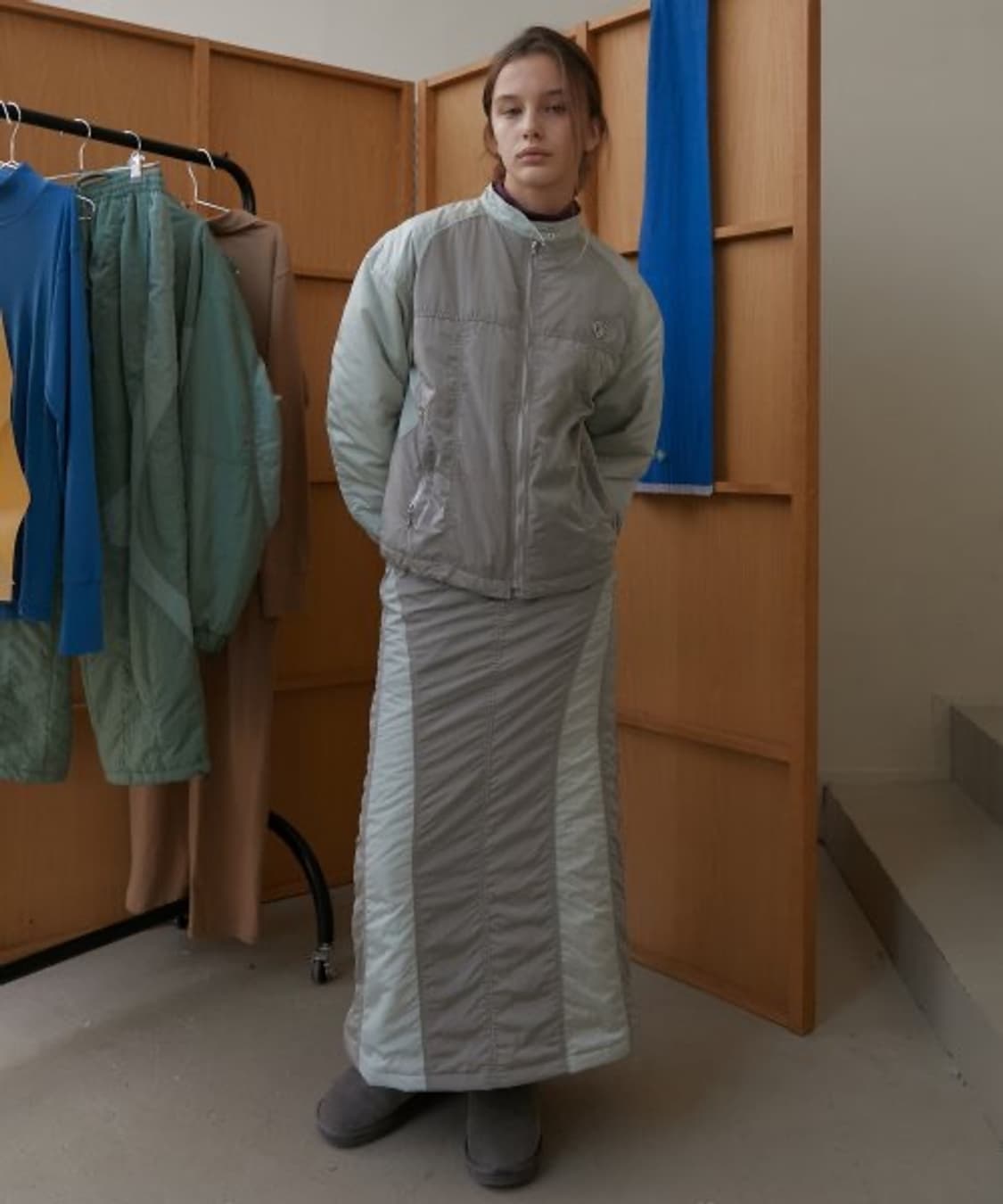 노컨텐츠 신슐레이트 머메이드 라인 스커트 상품이미지2