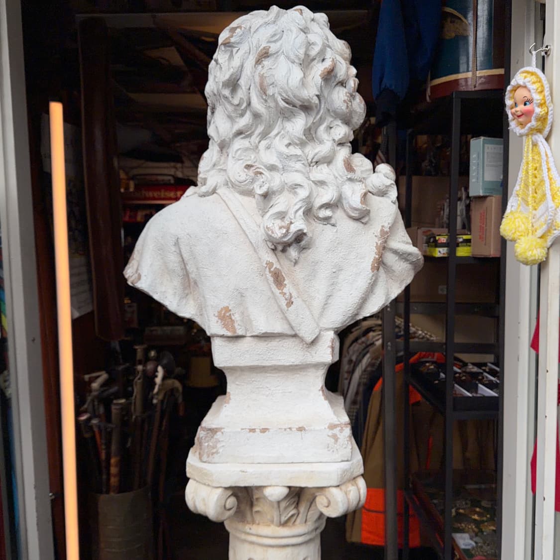 빈티지 소품 루이 14세 몰리에르 폴리스톤 흉상 상품이미지5