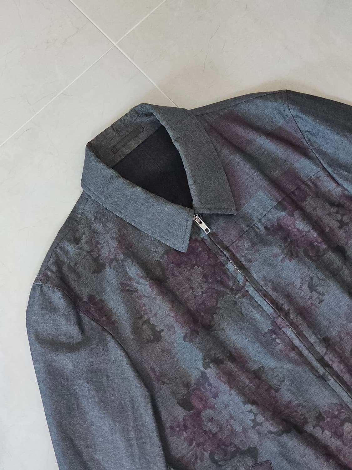 AD2001 다나카 꼼데가르송 옴므 플라워 울 자켓 상품이미지2