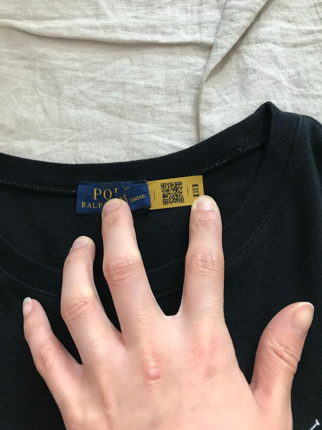 폴로 랄프로렌 QR코드택 포니로고 긴팔 롱슬리브티 상품이미지9
