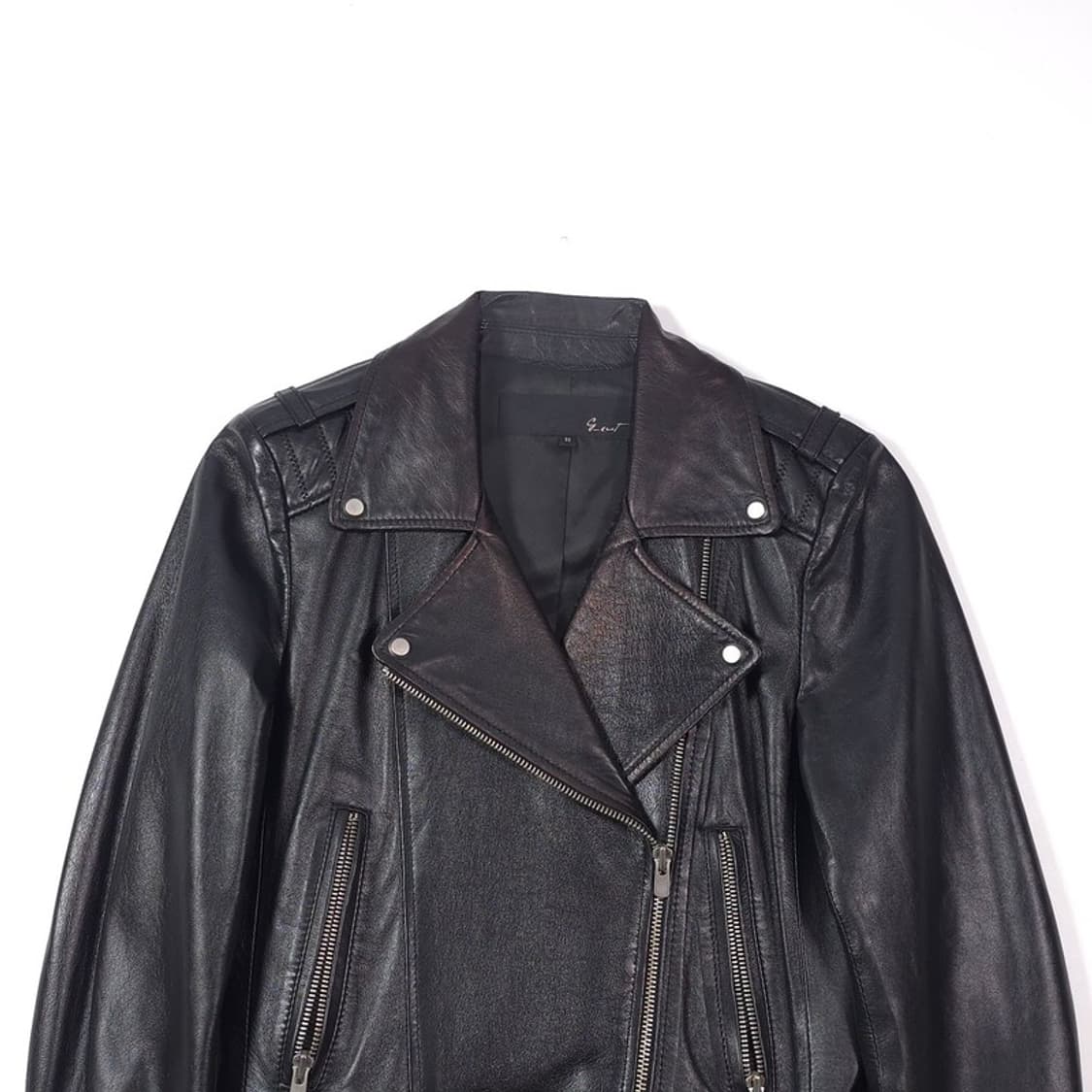 지컷 천연 양가죽 리얼 레더 라이더 자켓  55 상품이미지3