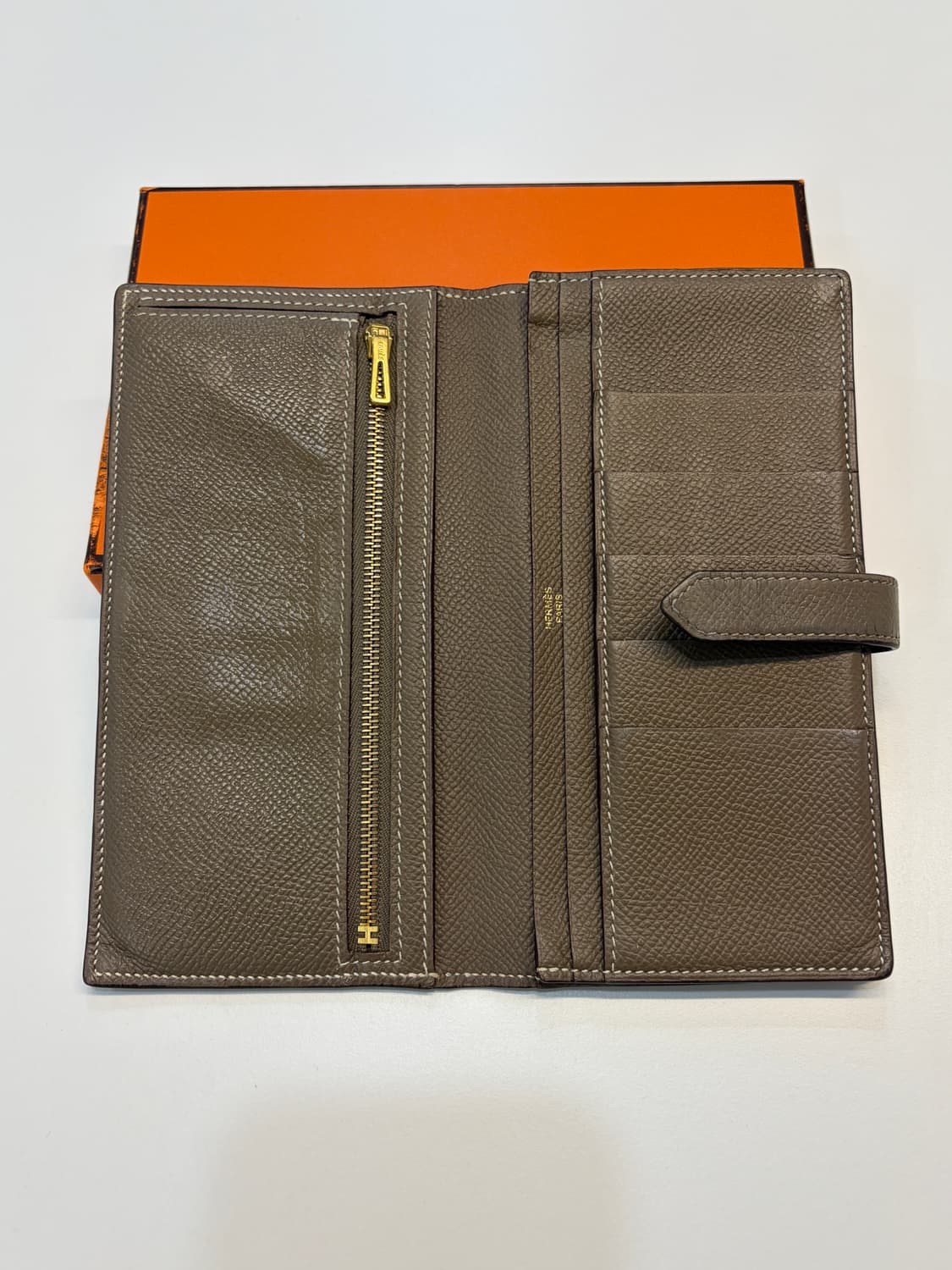 에르메스 베안 장지갑 에토프 금장 상품이미지5