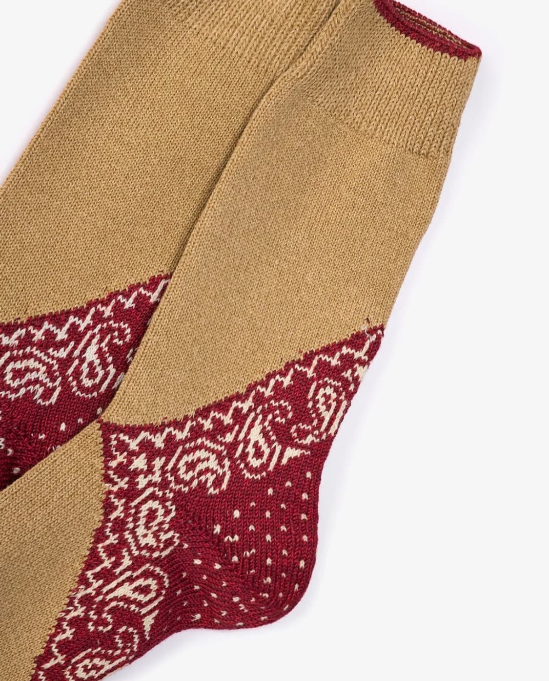 캐피탈KAPITAL 96수 힐 페이즐리 래드 반다나 삭스 양말(새상품) 상품이미지3