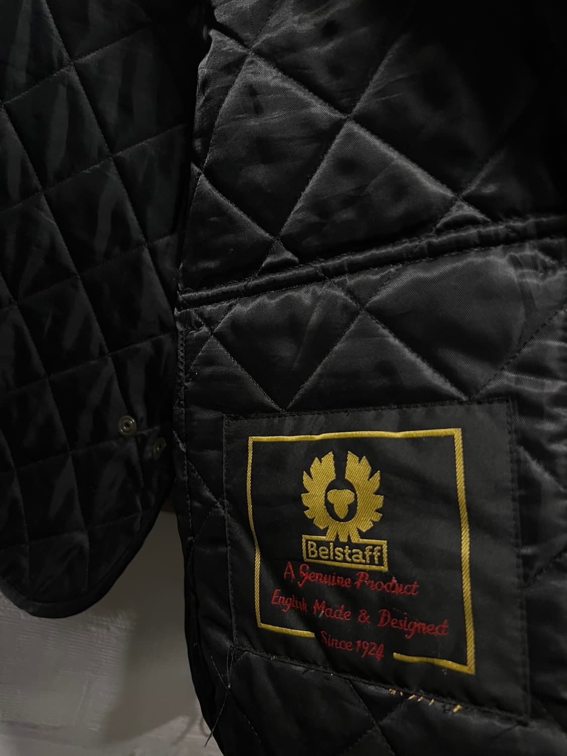 [S]90's Belstaff 벨스타프 블랙 퀼팅 모터사이클 베스트 상품이미지6