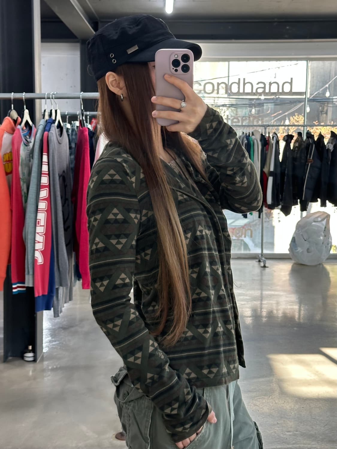 히스테릭글래머 히스걸 사선지퍼 코튼라이더자켓 상품이미지5