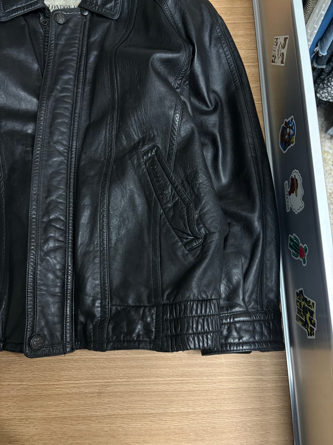 런던포그 양가죽 래더자켓 상품이미지2