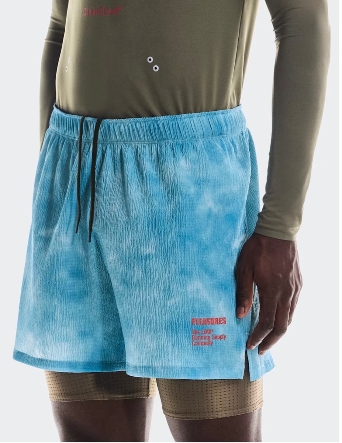 온 러닝 x 플레져스 x 더 루프 쇼츠 블리자드 상품이미지1