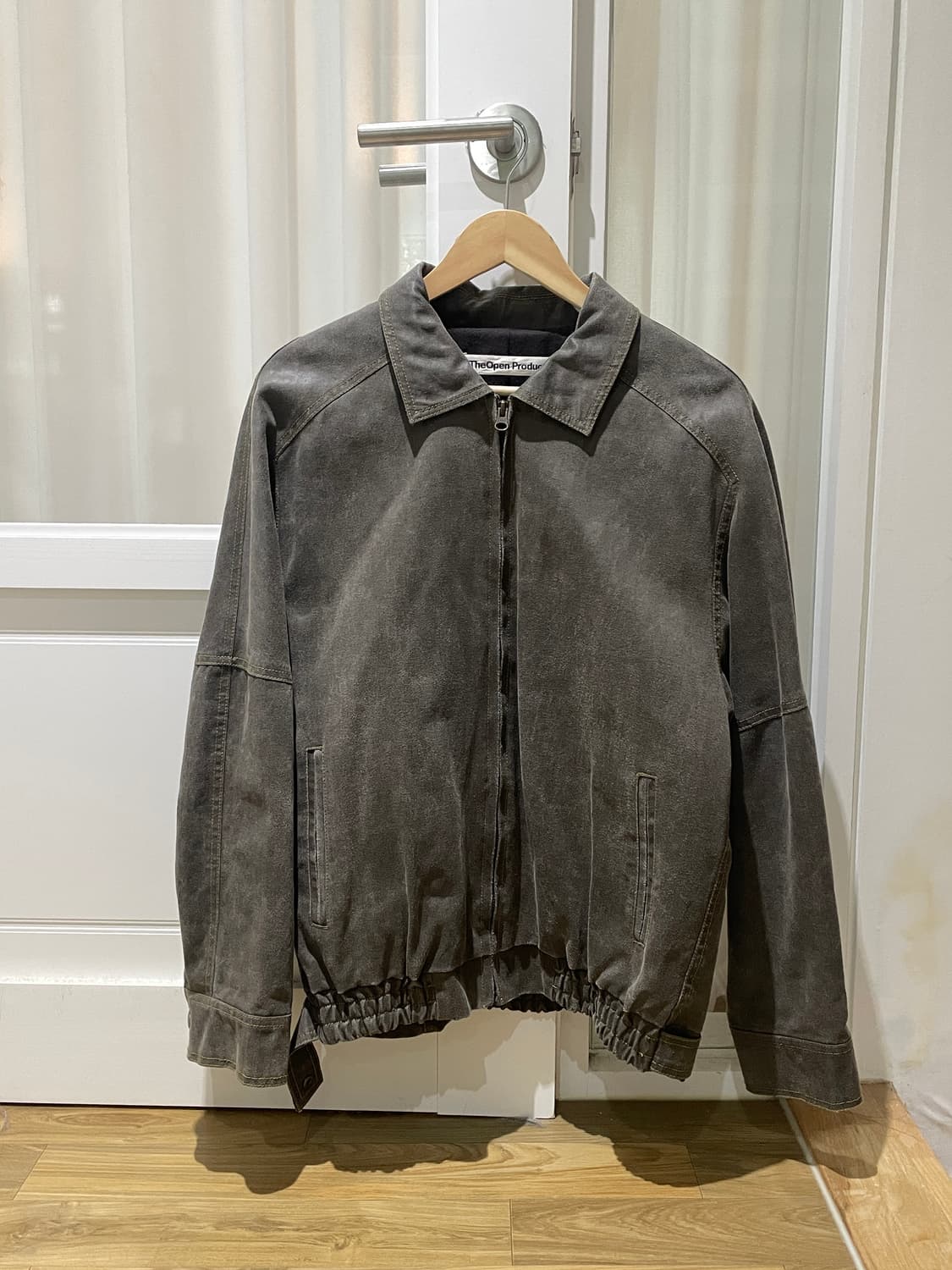 the open product 워싱 블루종 상품이미지1