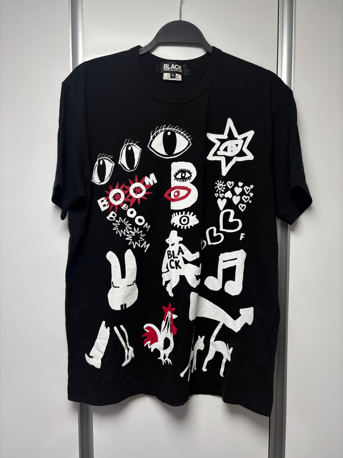 꼼데가르송 블랙 티셔츠 XL 상품이미지2