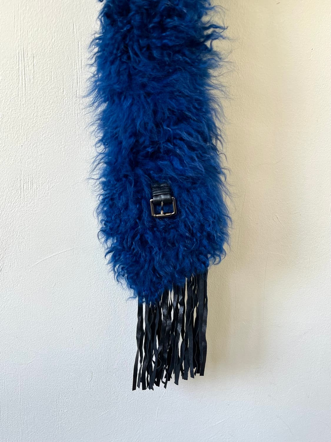 Japan vtg 양 프린지 머플러 상품이미지2