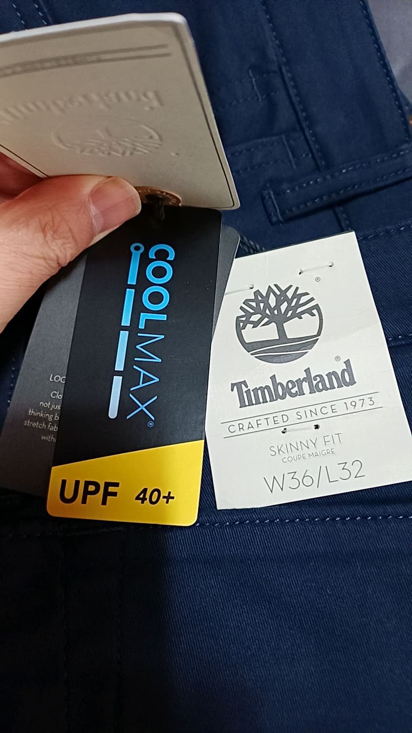 팀버랜드 미사용 면바지 실측35인치 기장108 상품이미지2