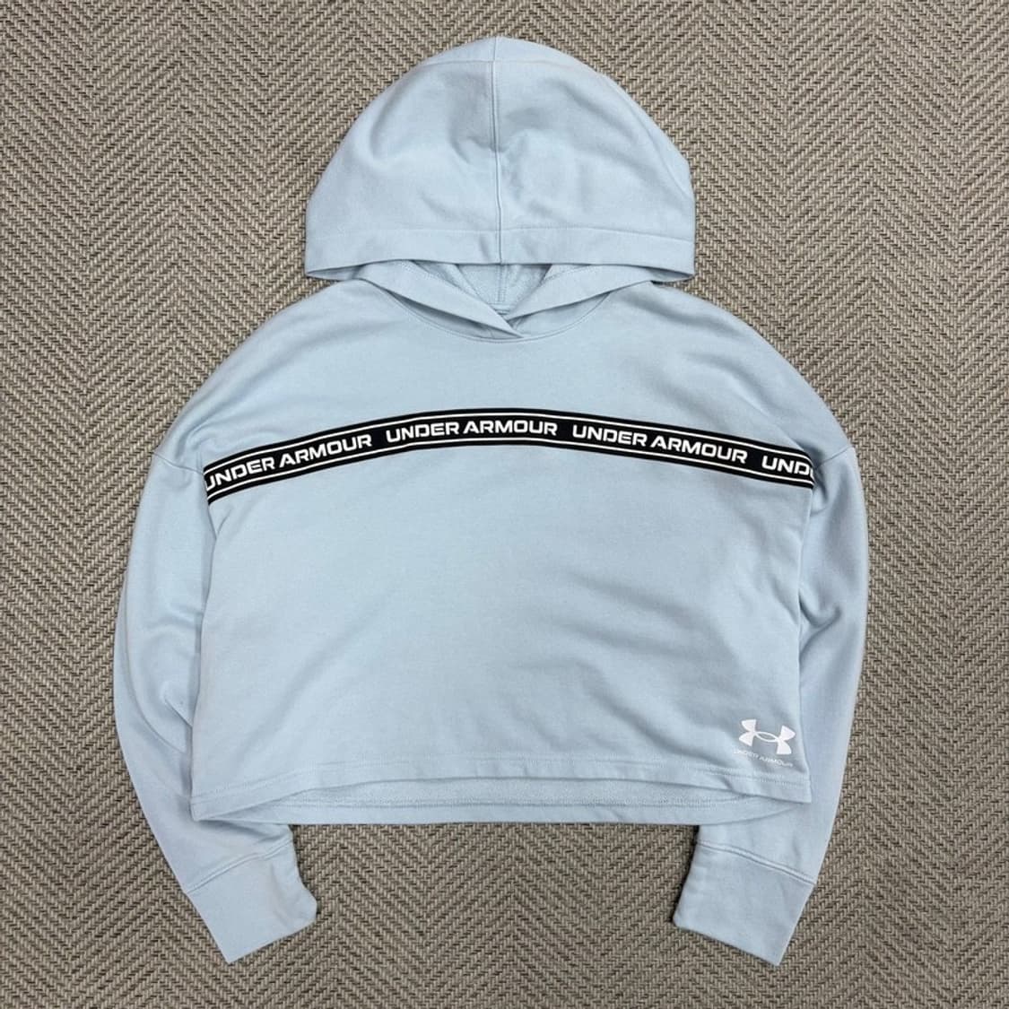 언더아머 테이핑로고 후드티 v1149 상품이미지1