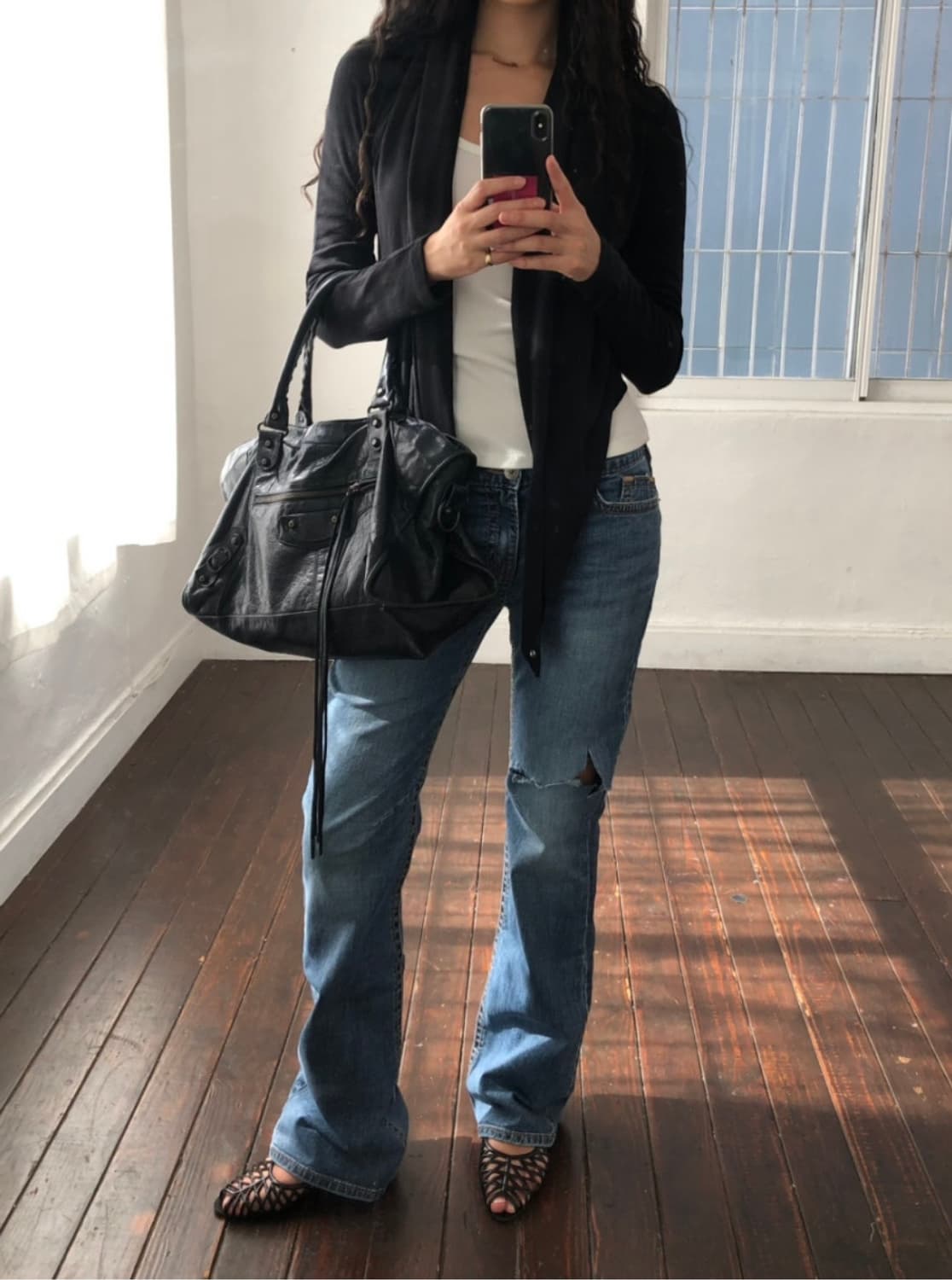 아델리오 스냅랩 가디건티셔츠 상품이미지2