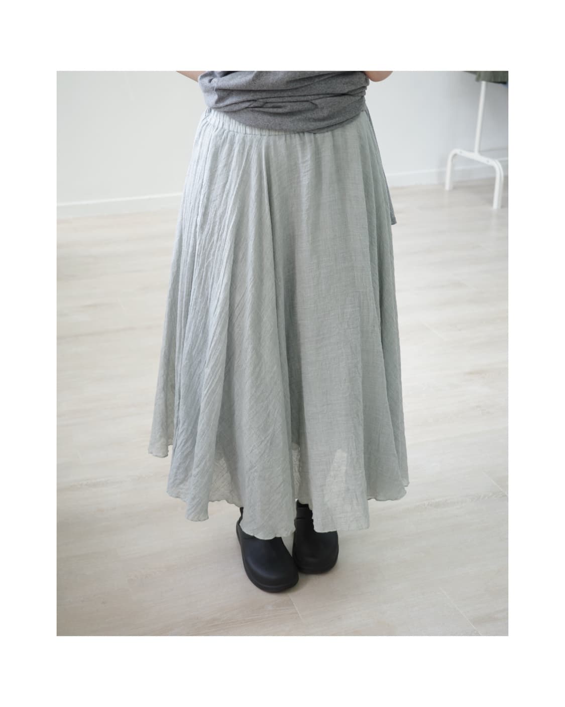 Mute mint long skirt 상품이미지3