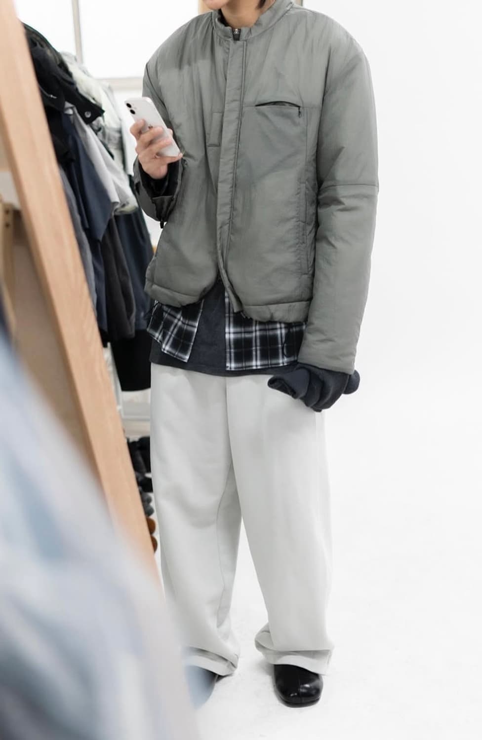 POLYTERU 하이커 자켓_SAGE[3] 상품이미지4