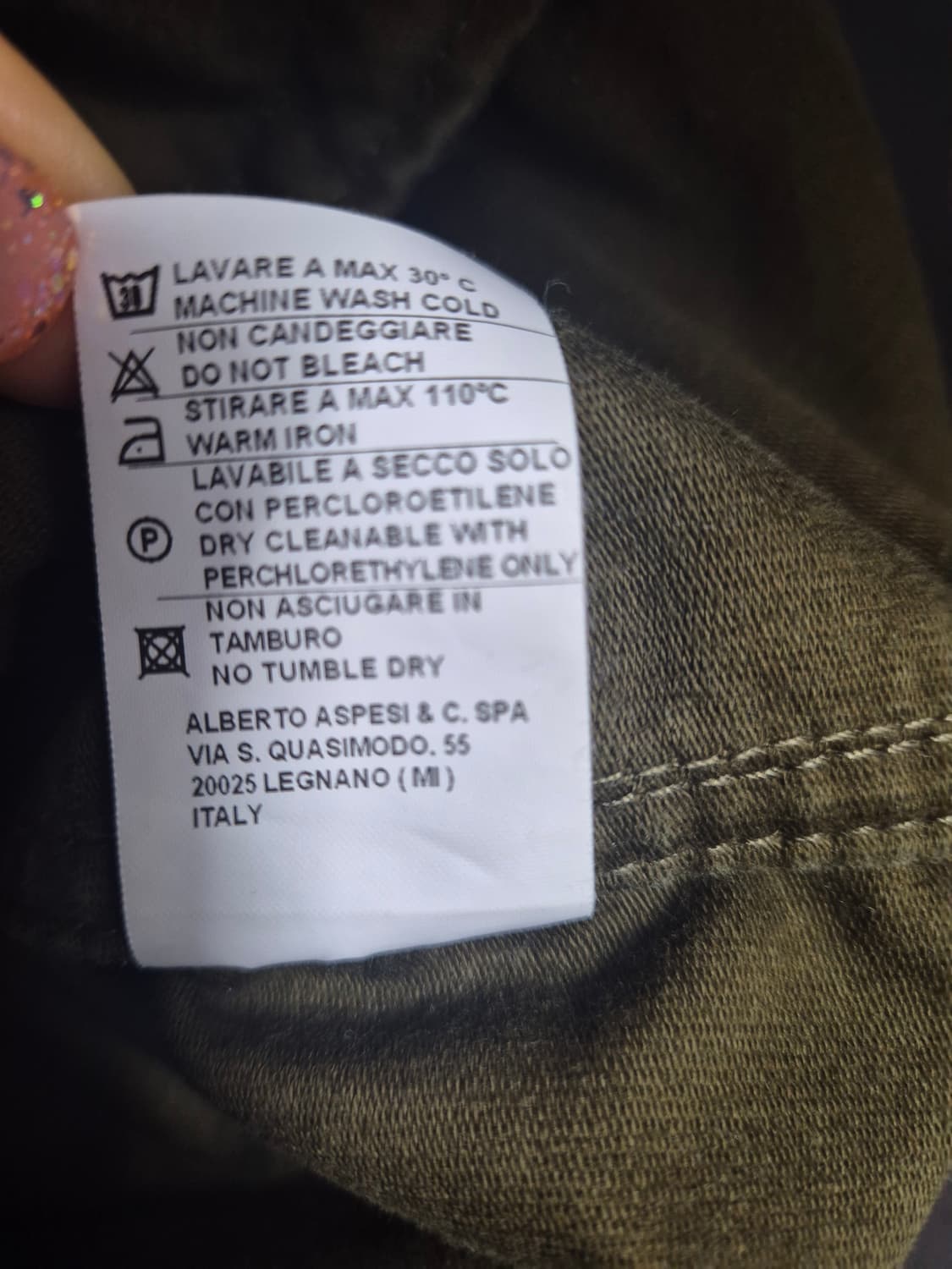 아스페시 자켓 카키 / 105 (정품) 상품이미지7