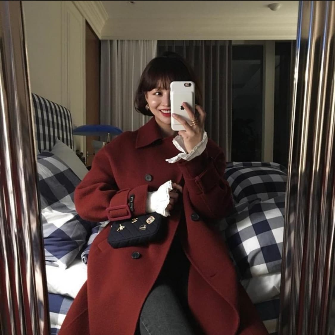 임블리 버건디코트 레드코트 상품이미지1