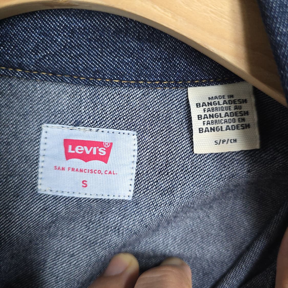 여성 리바이스 Levis 데님 셔츠 S 상품이미지4