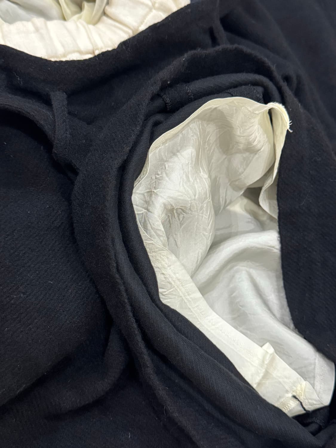 요지야마모토 울 레이어드 벨트 하카마 팬츠 상품이미지8