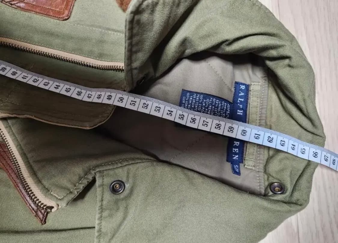 폴로 랄프로렌 양털 넥 카라 탱커 자켓 S 상품이미지10