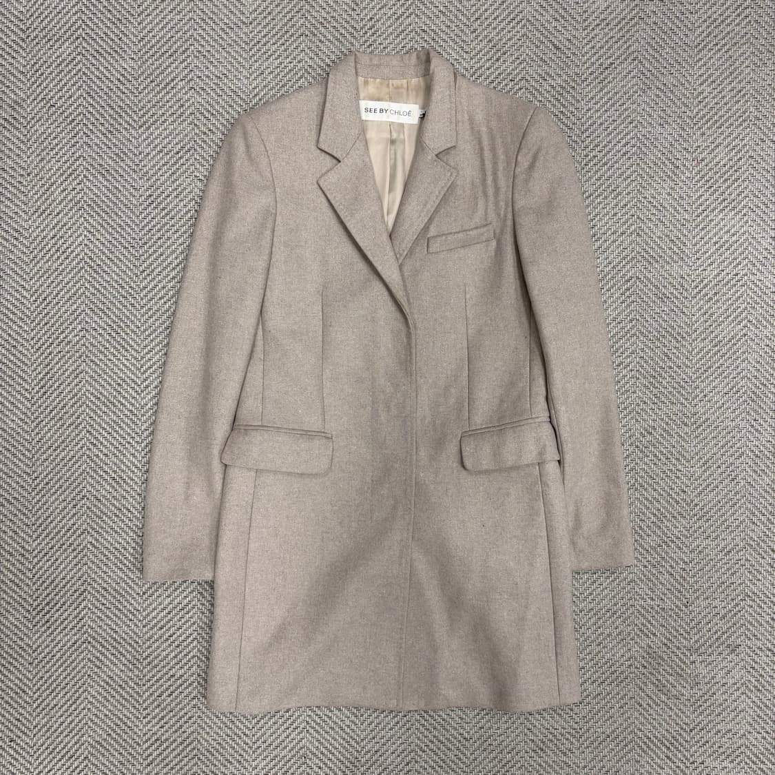 씨바이끌로에 베이직 울 코트 v1025 상품이미지1