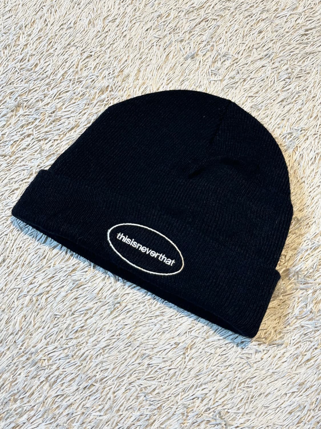 디스이즈네버댓 써클로고 비니 블랙 상품이미지1