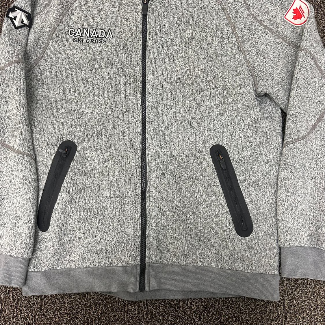 데상트 캐나다 스키 크로스 기모 집업 점퍼 자켓 그레이 105(XL) 상품이미지4