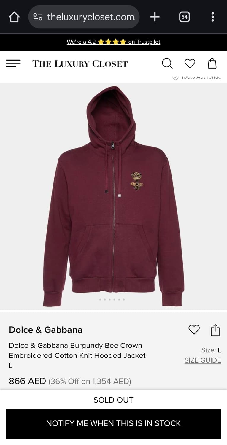 Dolce & Gabbana Burgundy Bee Crown Embro 상품이미지1