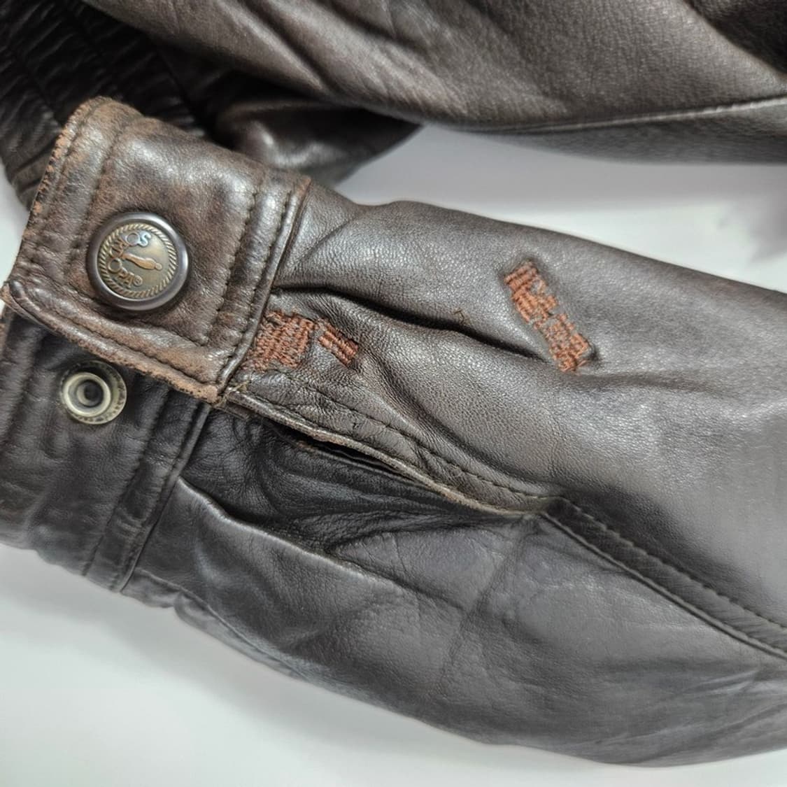 소르도파 빈티지 양가죽 봄버 자켓 XL 상품이미지6