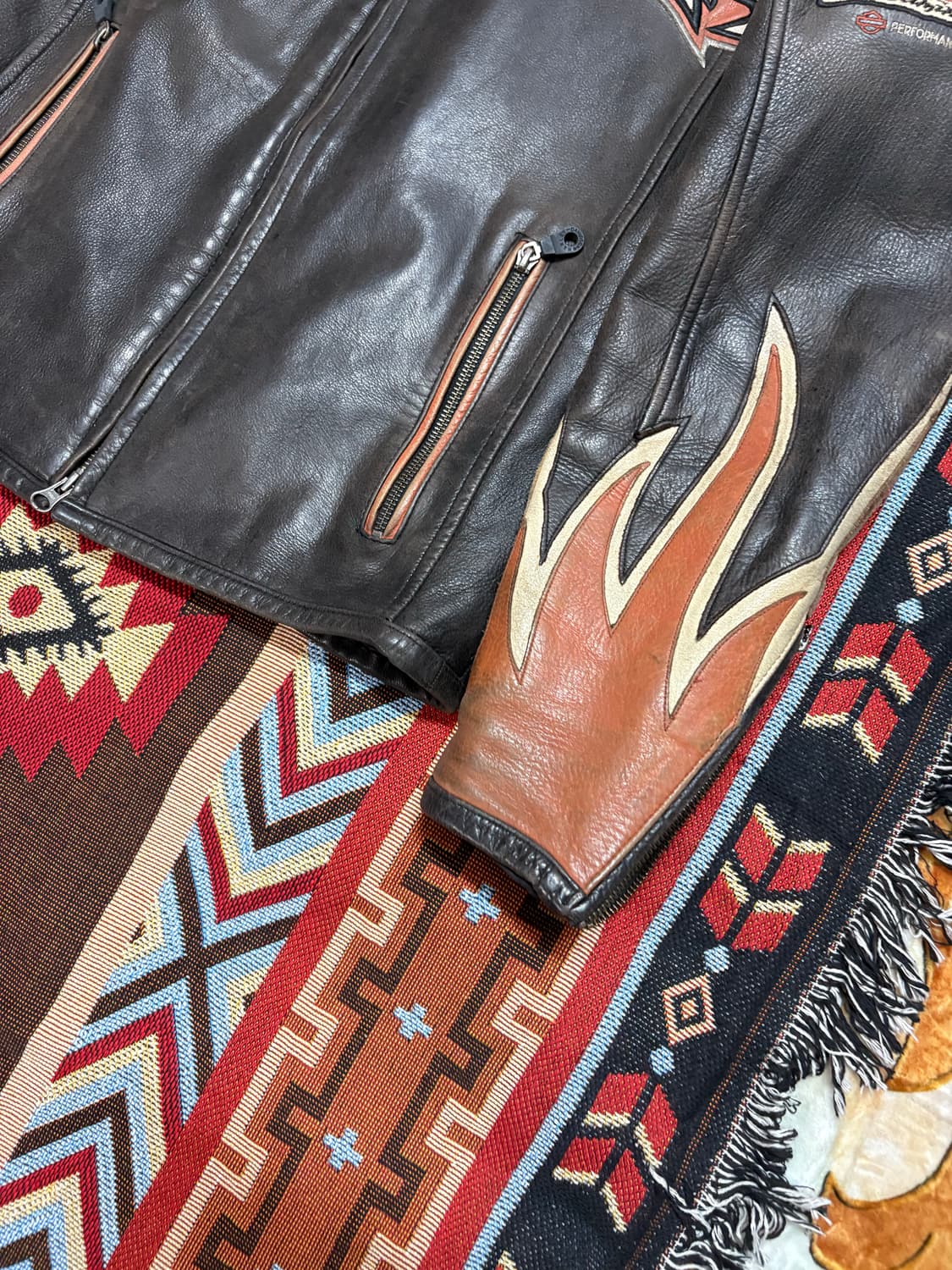 할리데이비슨 카우하이드 레이싱 레더자켓 상품이미지5