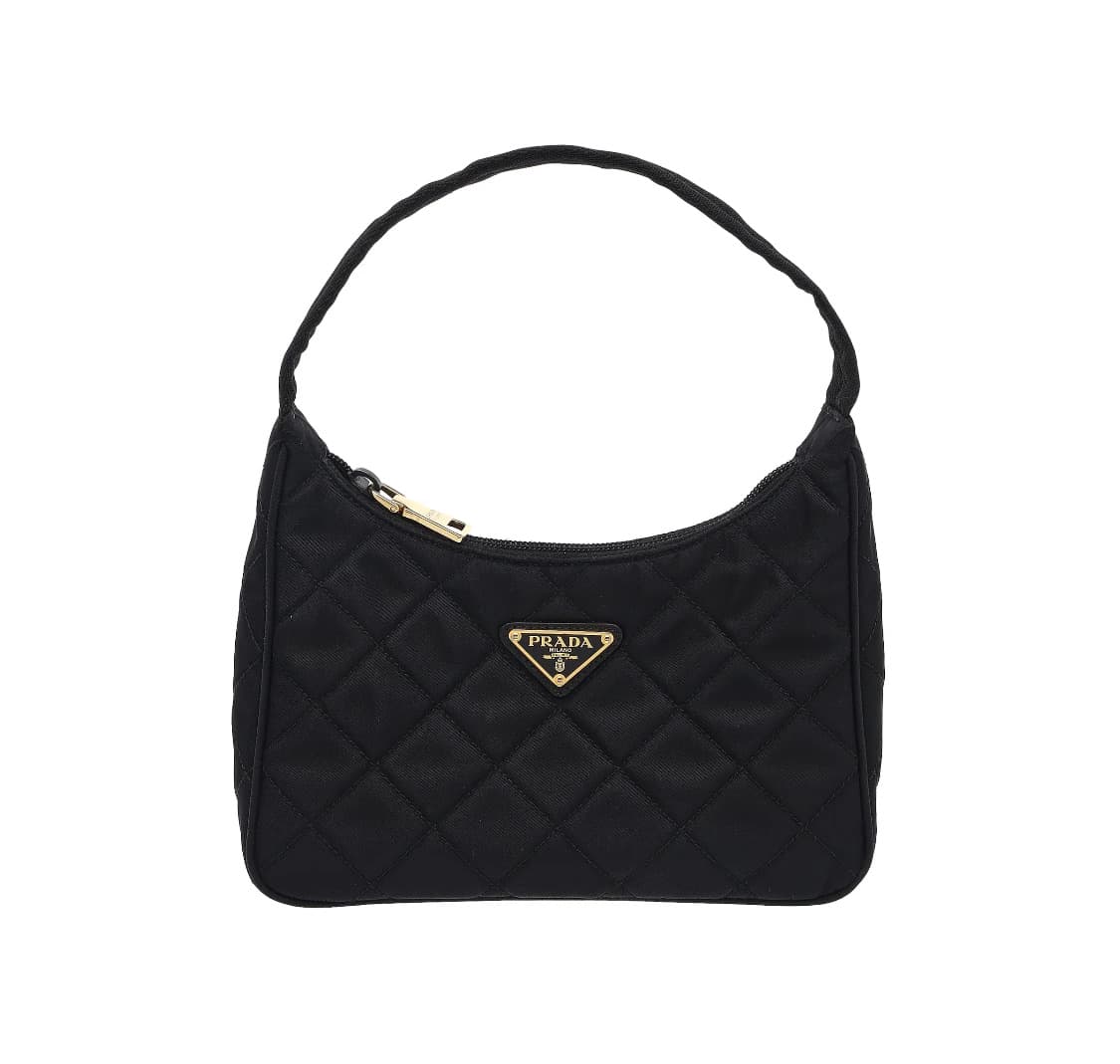 [S급] 프라다 나일론 삼각로고 퀄팅 호보백 블랙 판매합니다!!! 상품이미지2