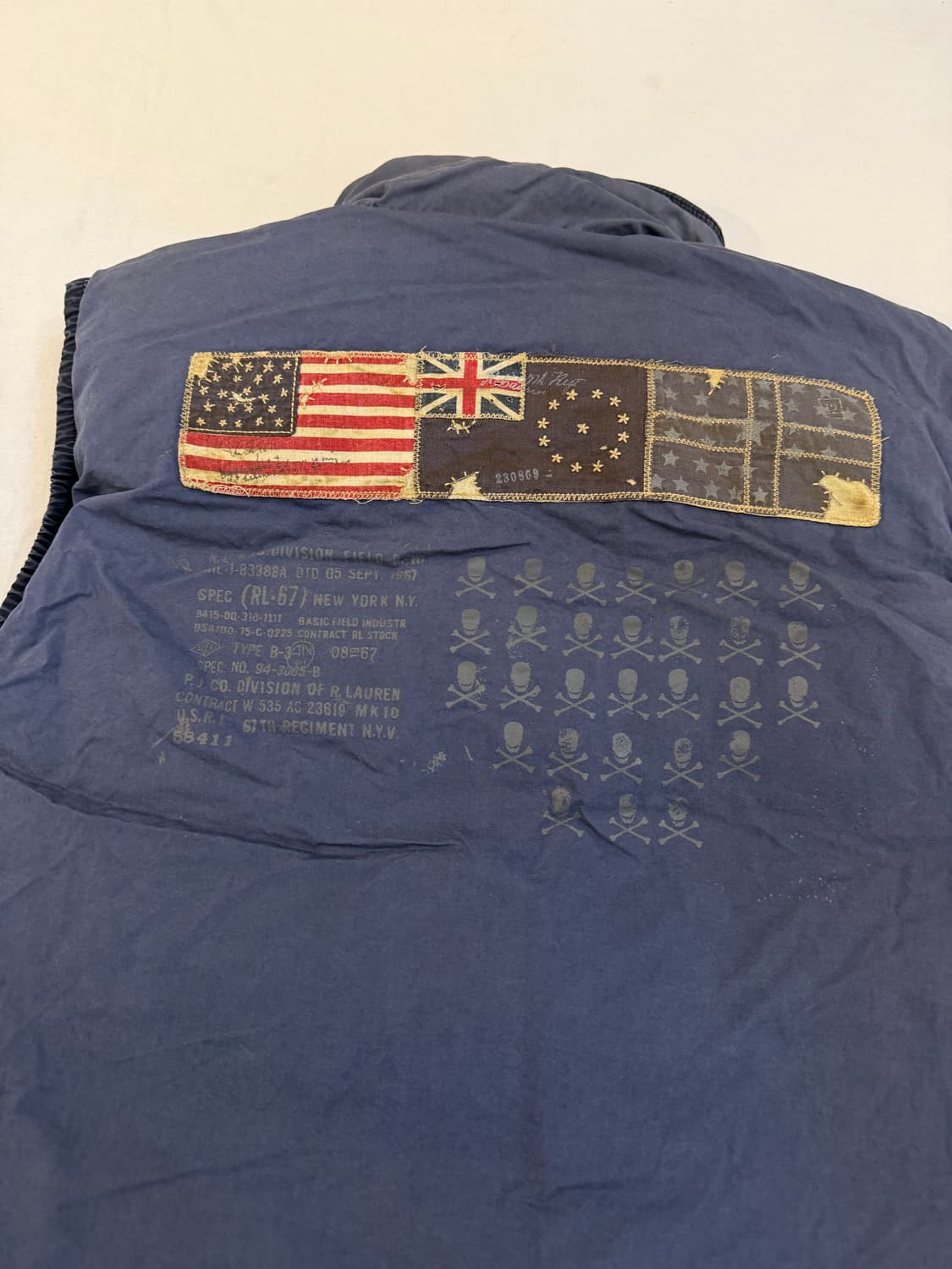 00s 폴로 랄프로렌 폴로진스 리버시블 성조기 패딩조끼 상품이미지6