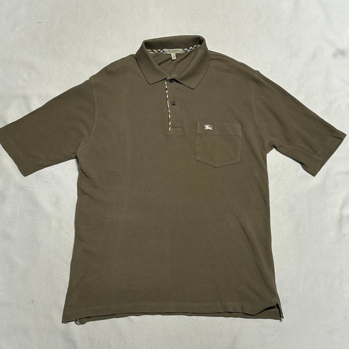 🫶🏻 버버리 Khaki 카라 반팔티 🫶🏻 상품이미지1