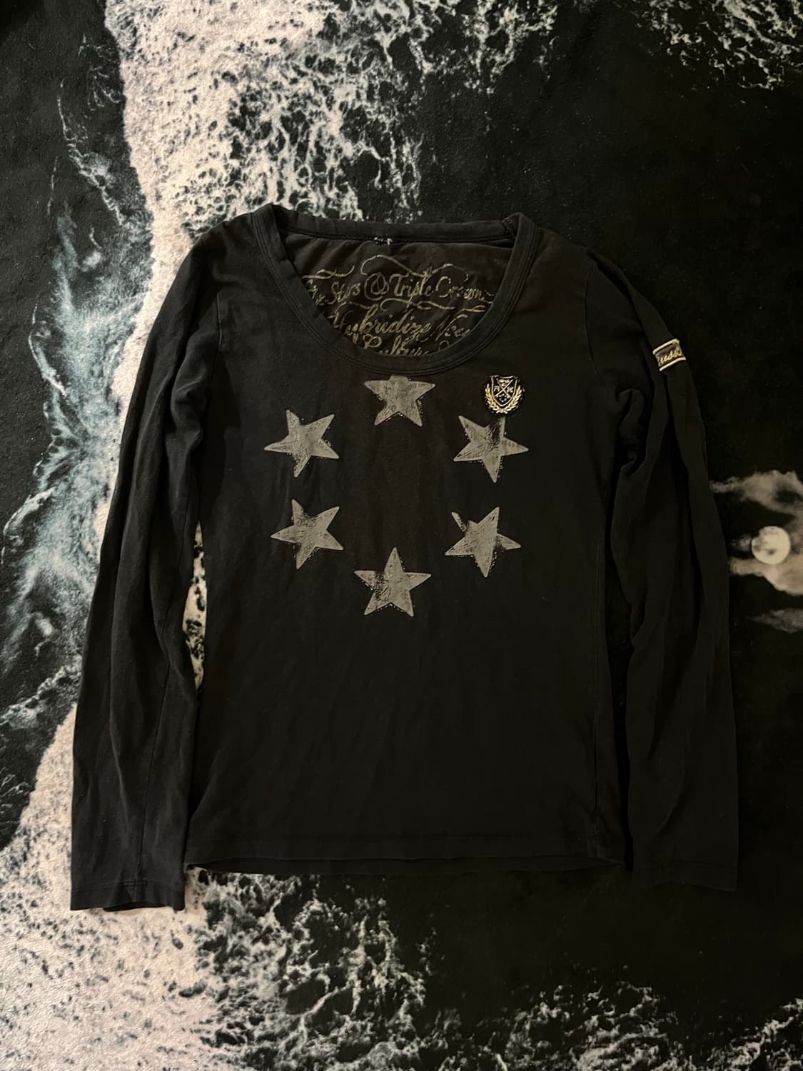 y2k프린팅 딱붙롱슬리브 상품이미지2