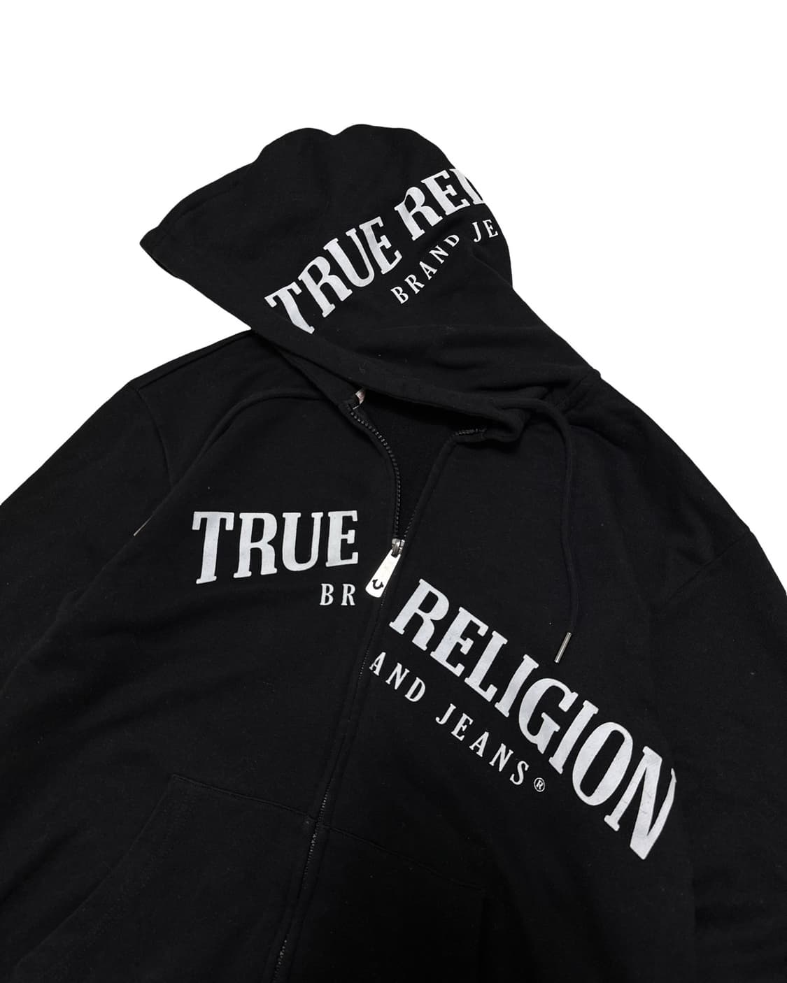 트루릴리전 블랙 후드집업 상품이미지3