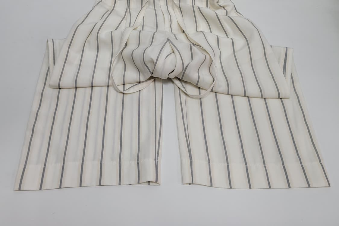 CLUB MONACO 클럽모나코 스트라이프 밴딩 와이드 팬츠 / 여 00 상품이미지5