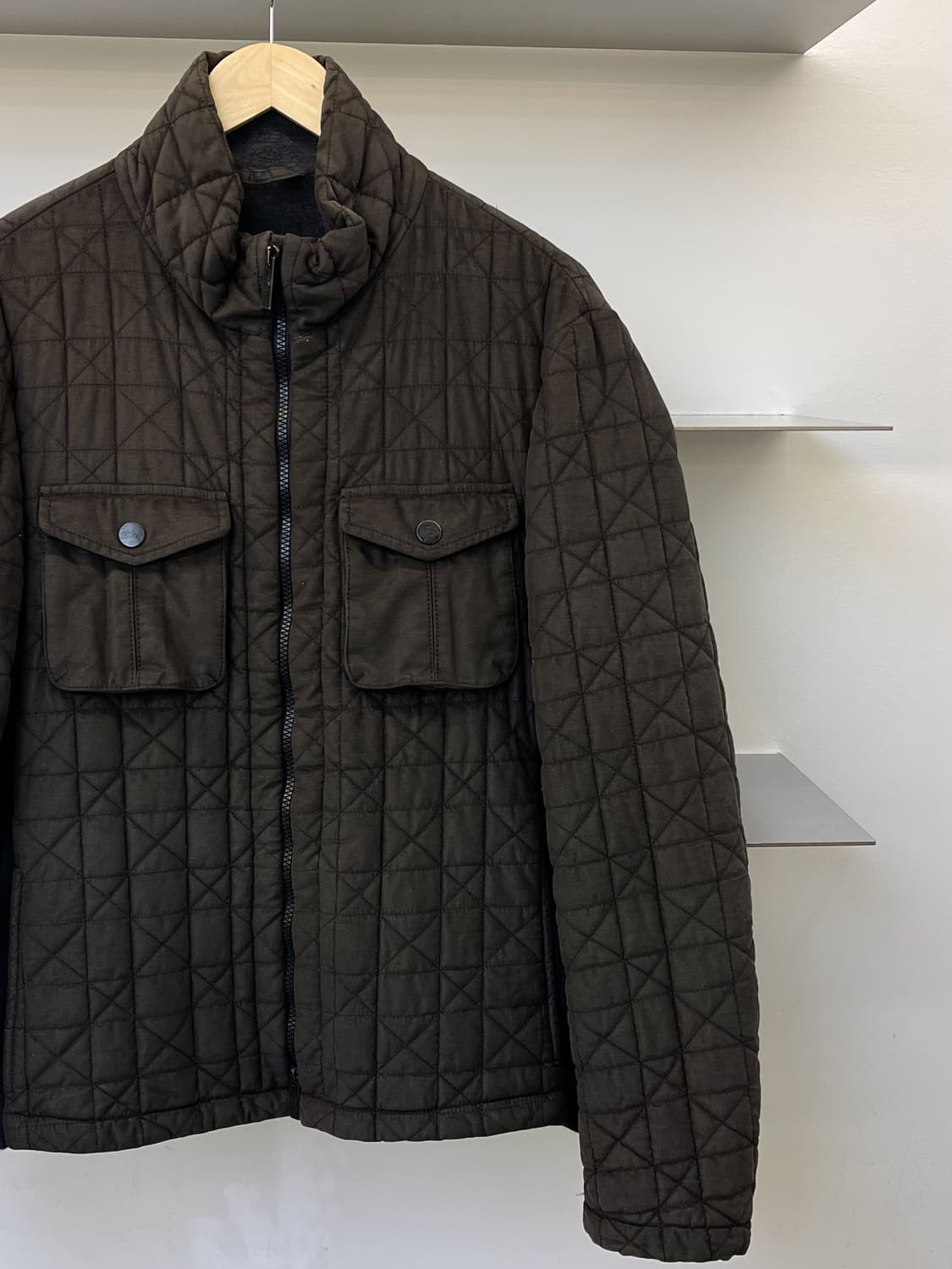 아르마니 꼴레지오니 투포켓 퀼티드 스티치 자켓 상품이미지2