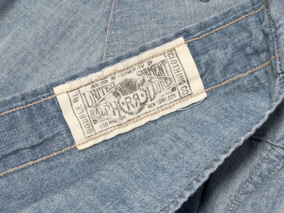 RRL 더블알엘 샴브레이 웨스턴 셔츠 판매합니다. 상품이미지7
