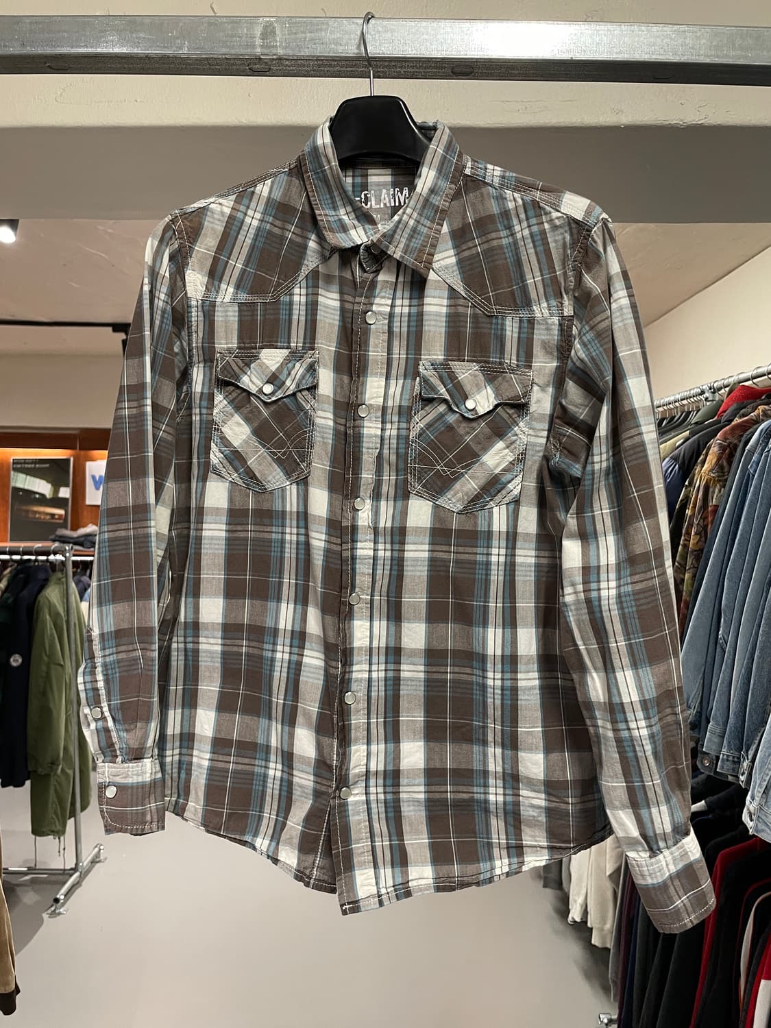 빈티지 웨스턴 체크 셔츠   상품이미지6