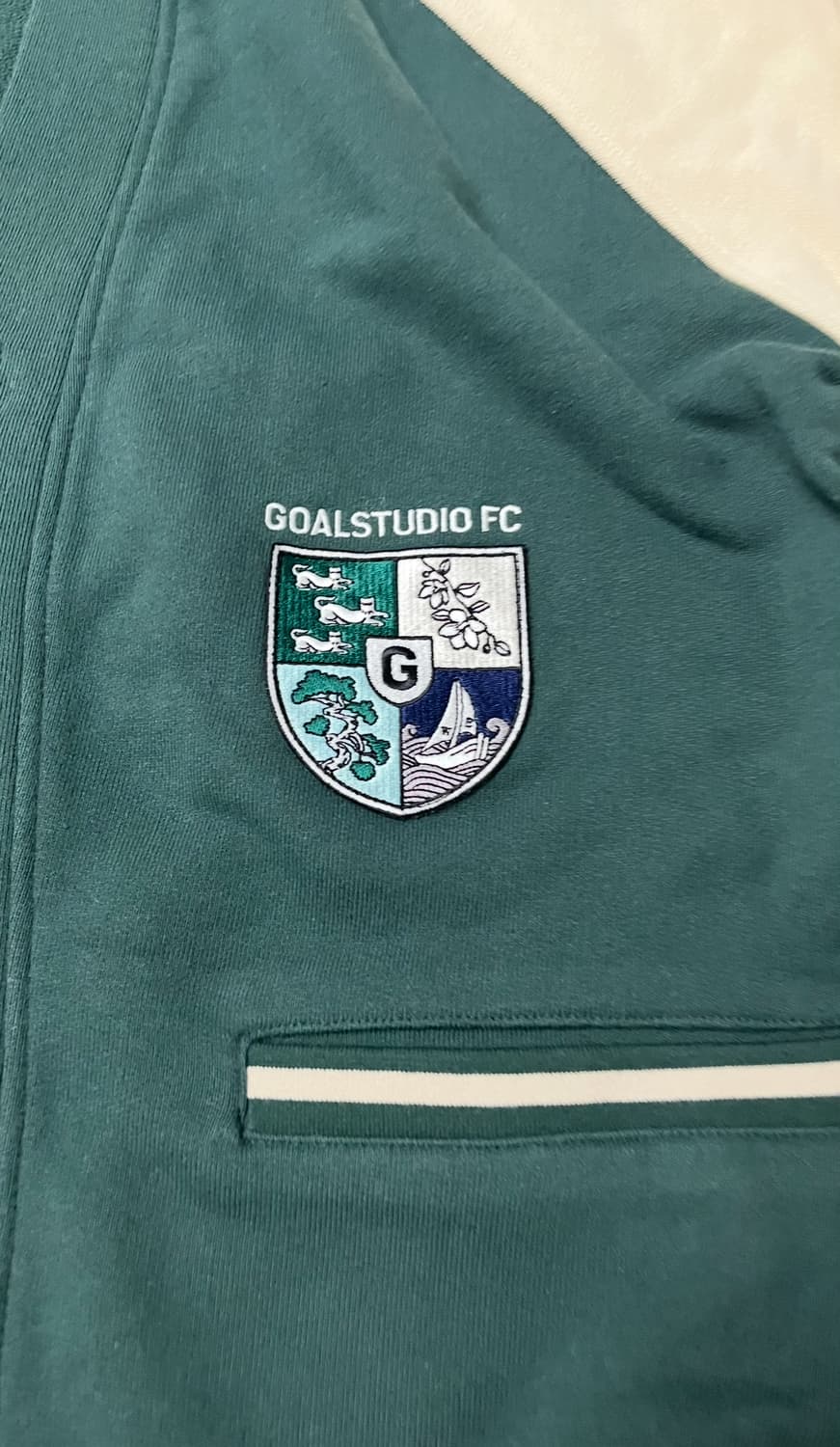 골스튜디오 스웻 가디건 (그린) L 상품이미지6