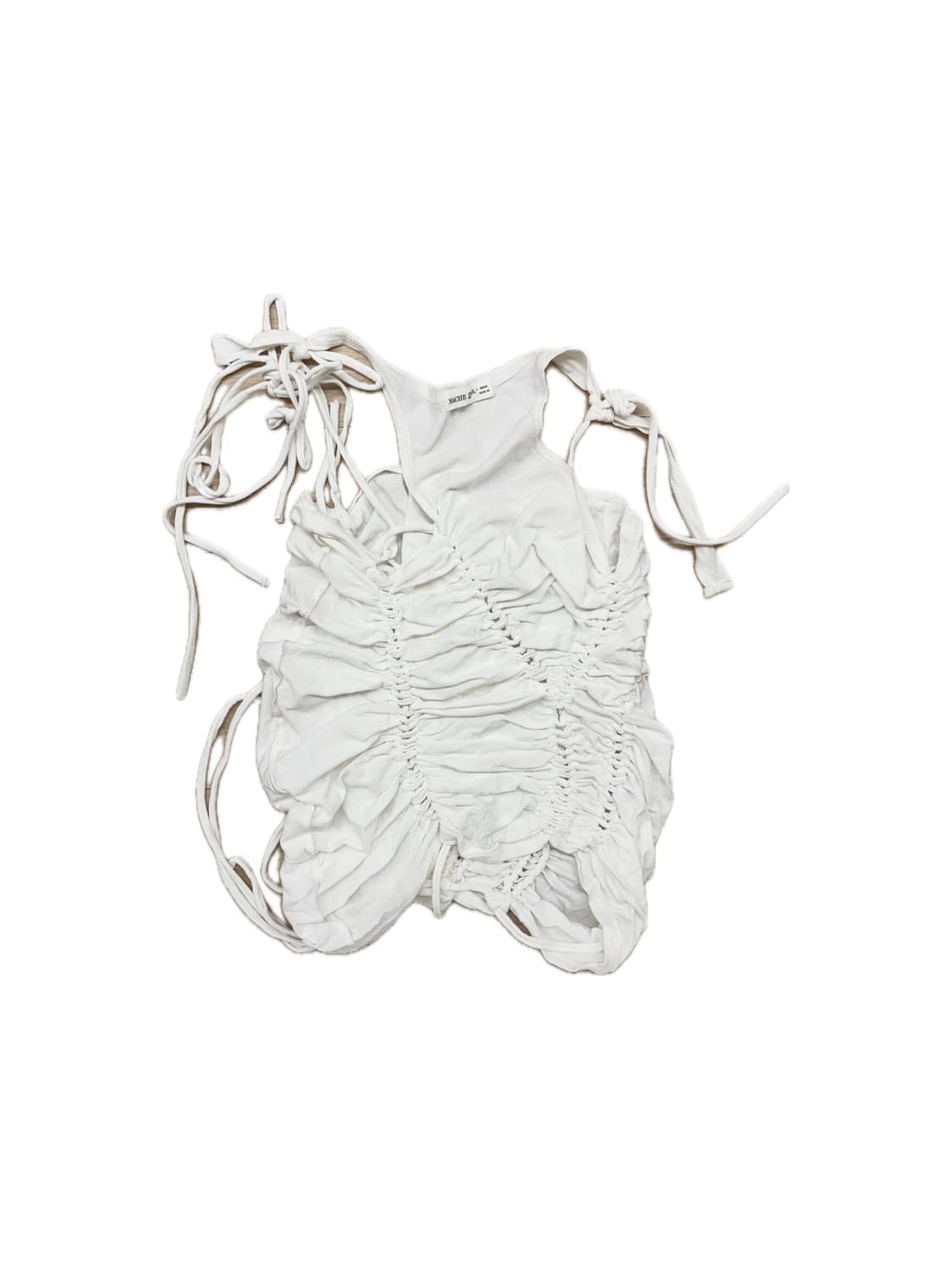 나체 셔링 슬리브리스 아이보리 판매 상품이미지2