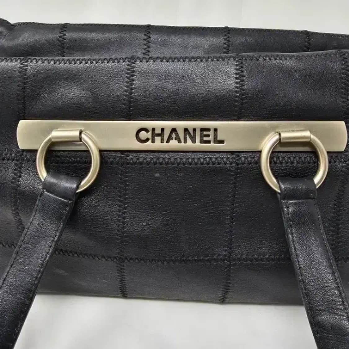 정품 샤넬 캐비어 정방 볼링 토트백 상품이미지2