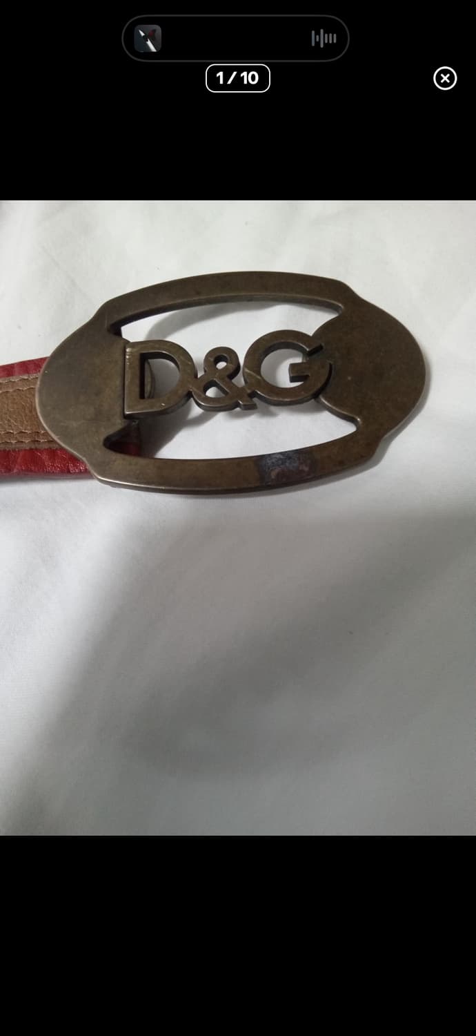 돌체앤가바나 황동 레더 벨트 상품이미지2