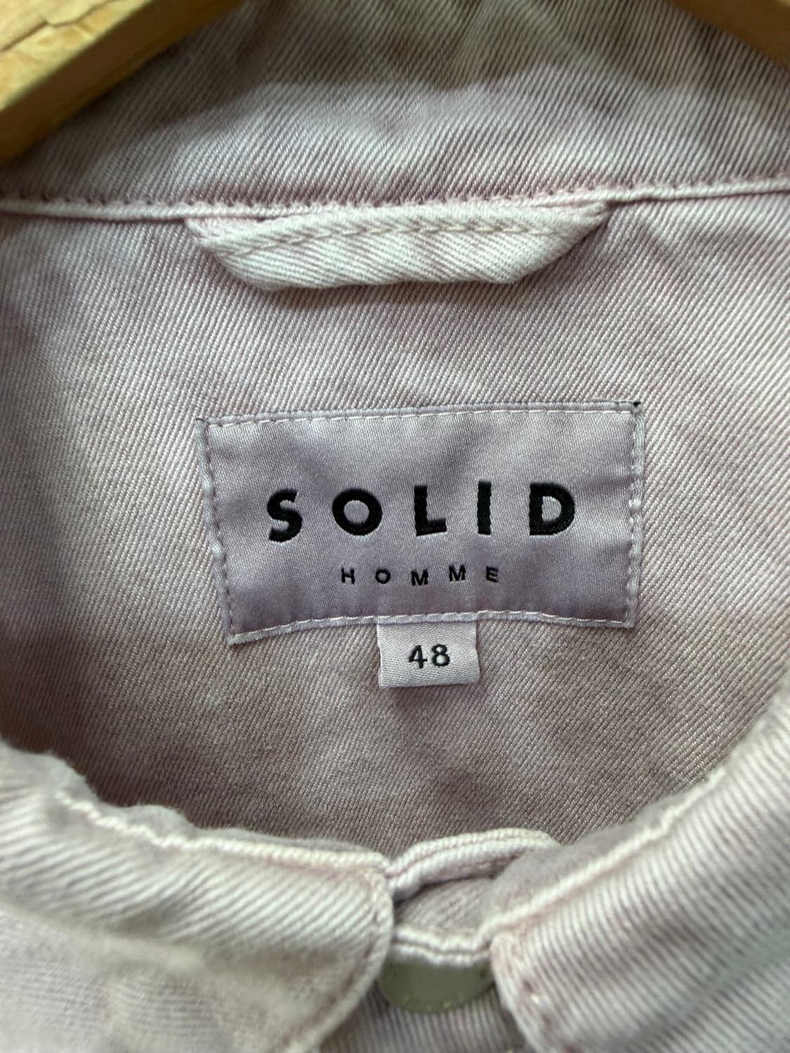 정품) 솔리드옴므 24ss 오버핏 데님 자켓 48 상품이미지7