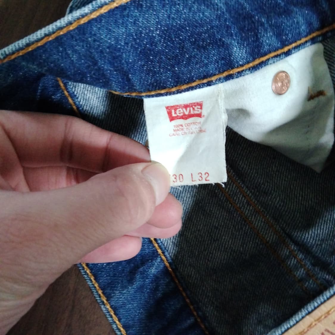 90s USA 빈티지 리바이스 610 데님팬츠 28 상품이미지3
