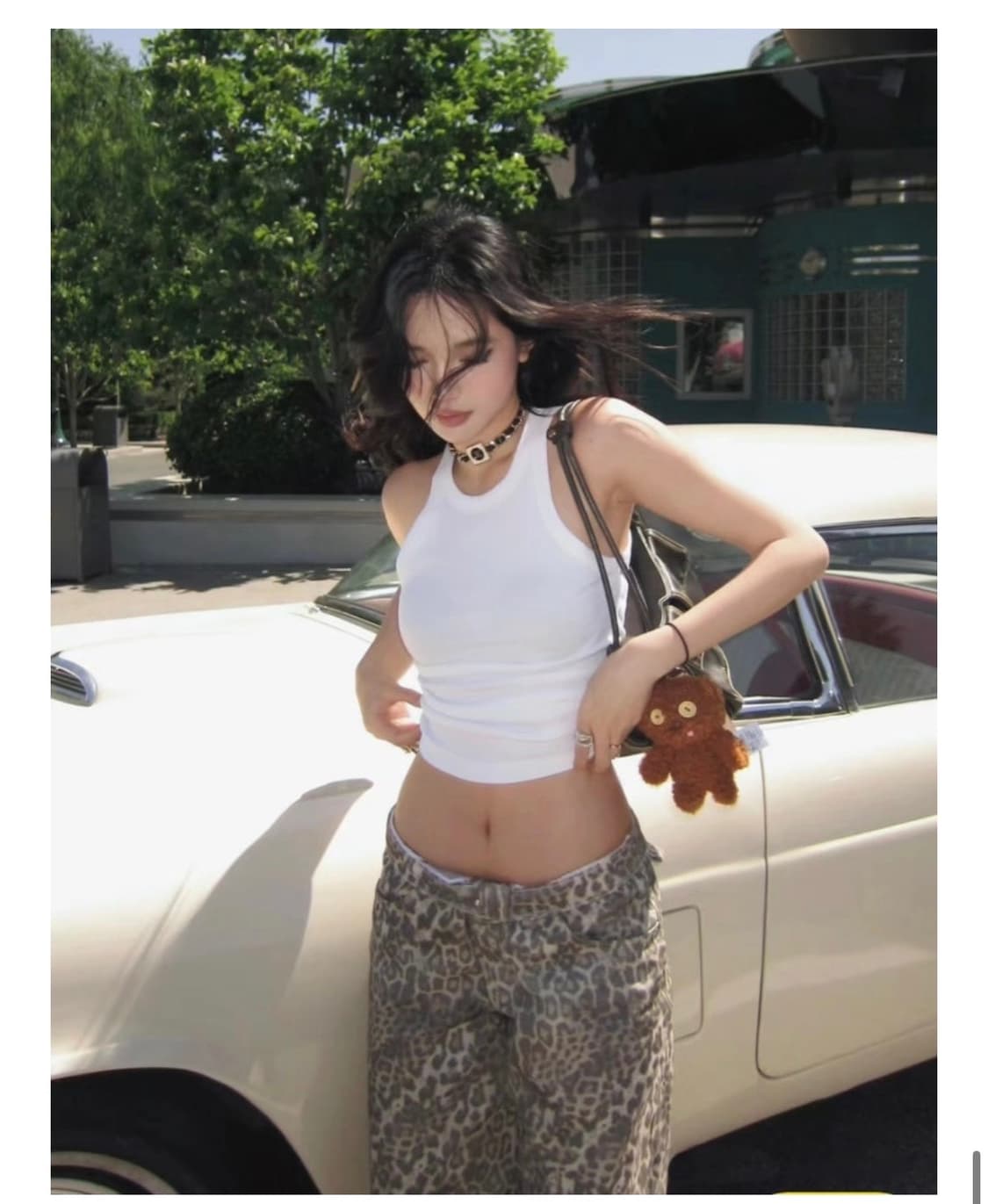 [에스트렐라스] vintage leopard casual pants S 상품이미지2