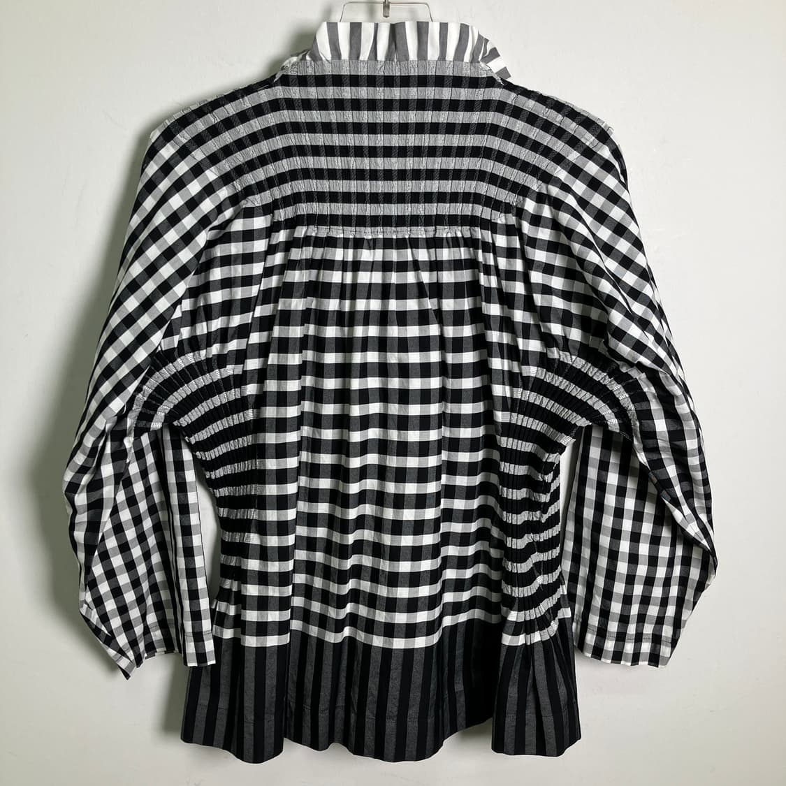 90's 이세이미야케 고방 체크 패턴 셔츠  상품이미지6