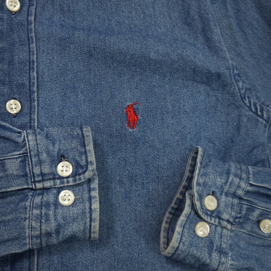 폴로 랄프로렌 여성 데님 셔츠 M 상품이미지3