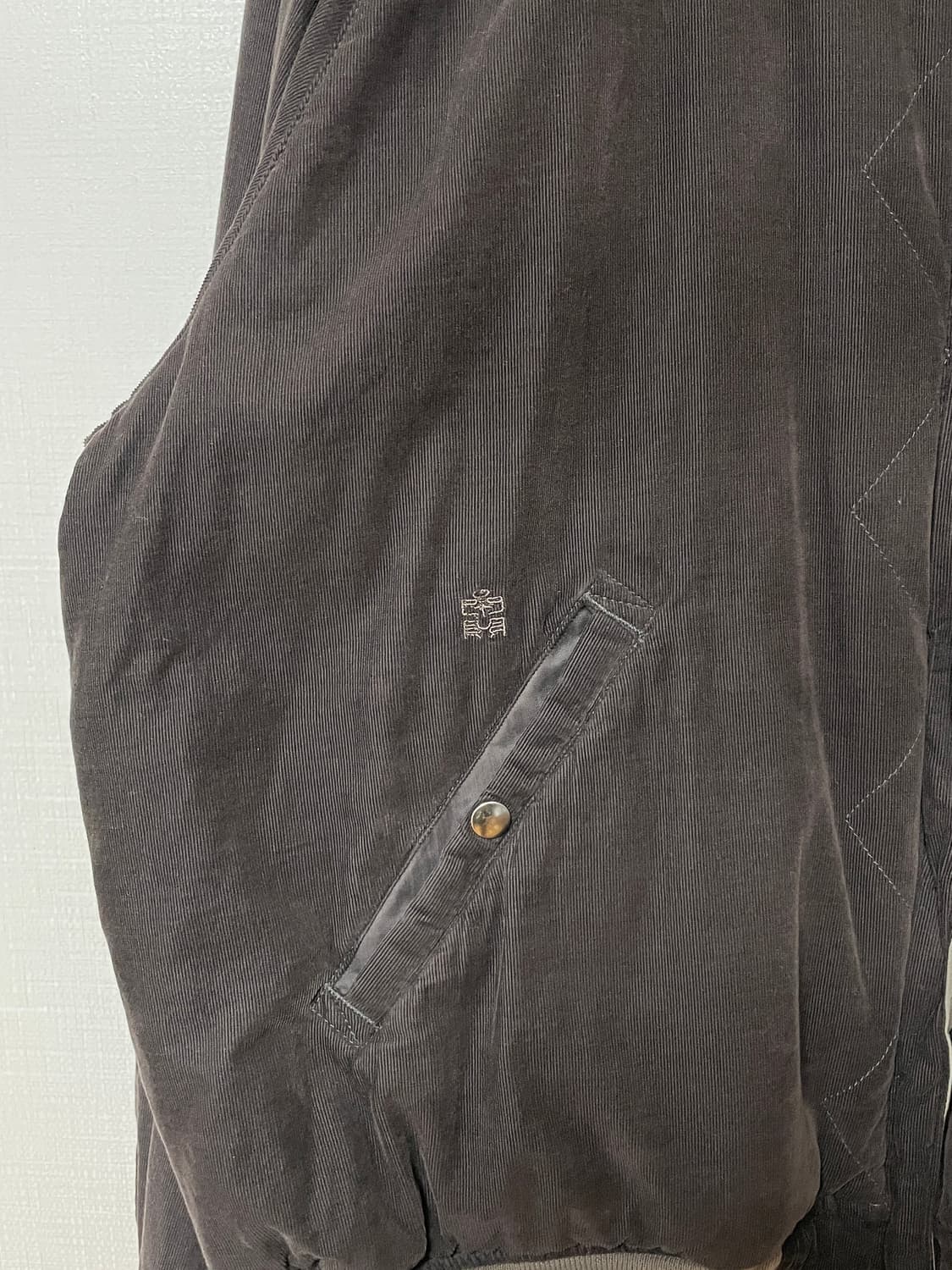 [4] 폴리테루 1011 리버시블 플로럴 수베니어 봄버 라이트 세이지 상품이미지6